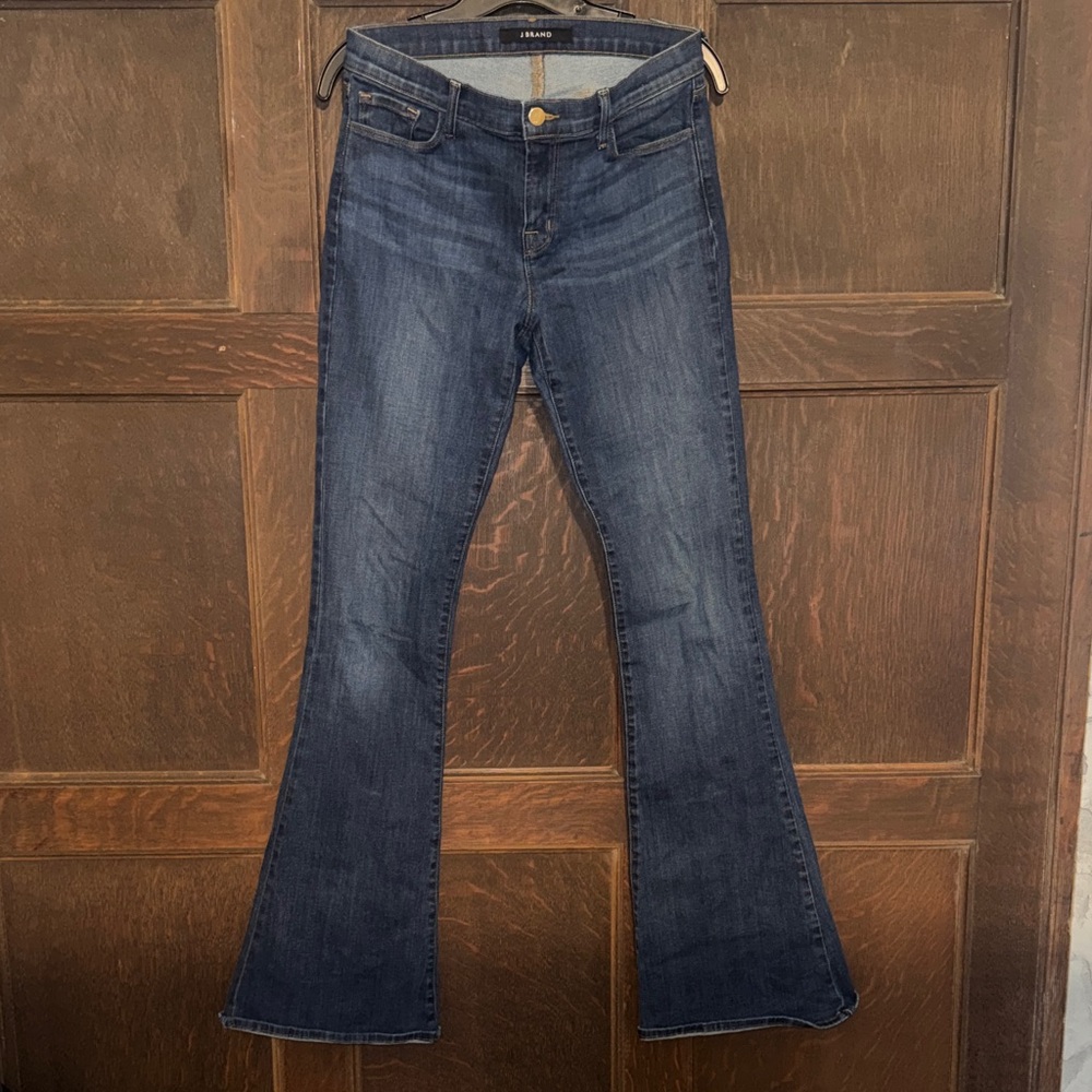 J Brand Women's Flare Jeans - Dark Blue